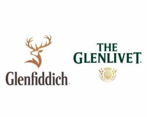 Glenfiddich vs The Glenlivet Logos