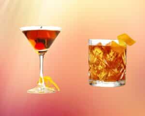 Old Fashioned vs Manhattan Cocktail