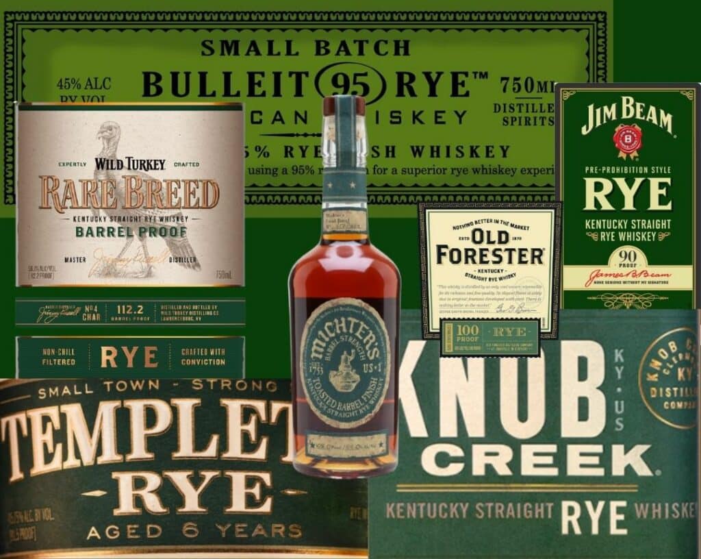 difference between rye and bourbon